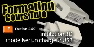 formation C3DF chargeur USB modelisation fusion 360