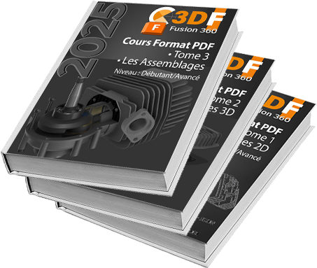 Exercice Fusion 360 PDF Pack 3 PDF les 3 Tomes - moteur 2 temps complet à modéliser et assembler