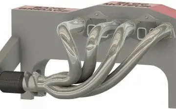 FUSION 360 Modélisation 3D Collecteur Tube Échappement 4 en 1