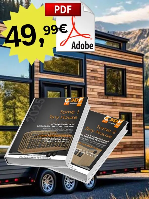 plan pdf tiny house - formation fusion 360 - cours et manuel de conception 3d