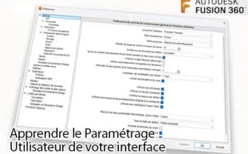 Paramètres Utilisateur Fusion 360 (formation Gratuite)