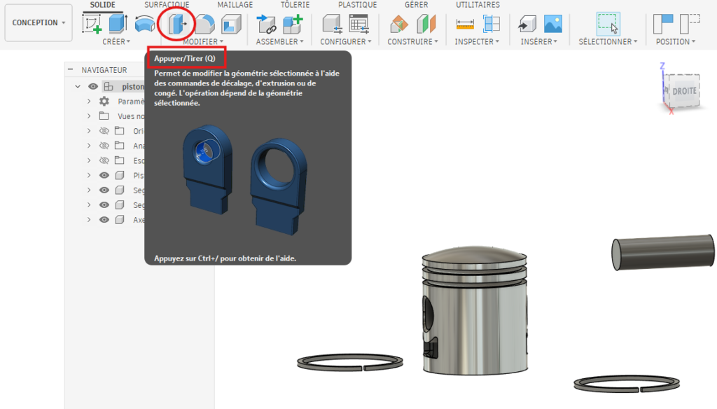 modélisation CAO Fusion 360 et impression 3D avec les cours C3DF