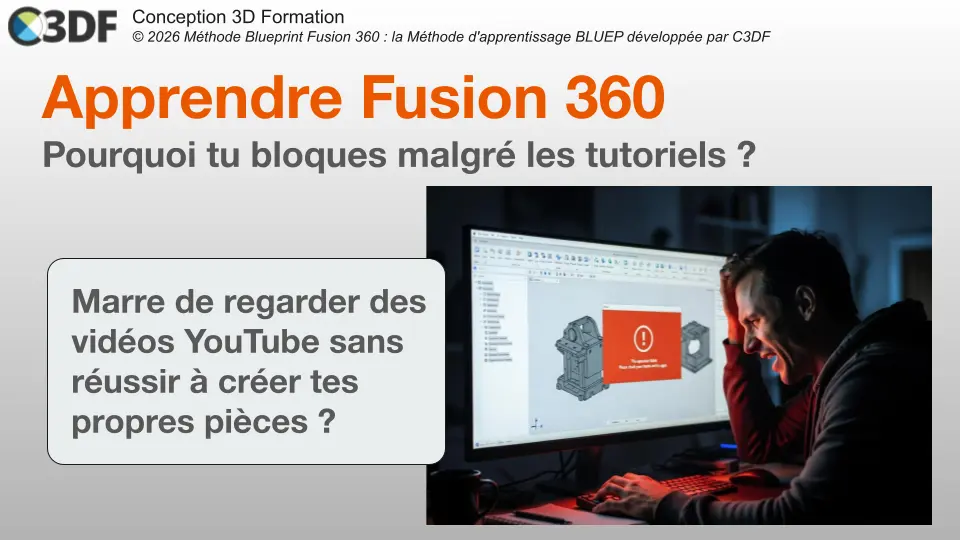 C3DF Utilisateur frustré bloqué sur un problème technique dans le logiciel Fusion 360