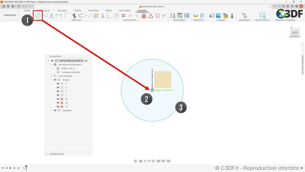c3df-initiation-fusion-360-dessiner-un-cercle