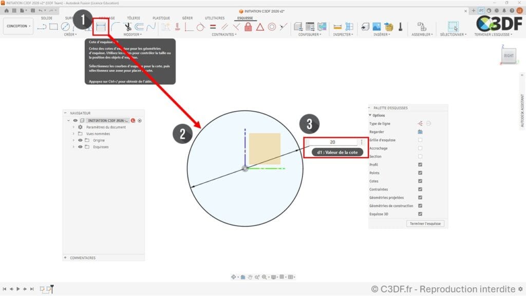 c3df-initiation-fusion-360-cote-d-esquisse