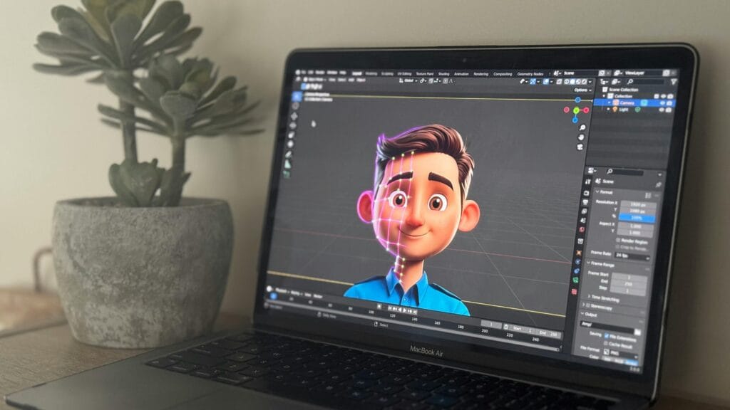 creation graphique 2026 avec blender 3d