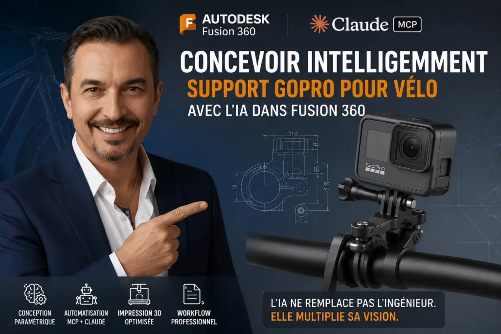 Pièce imprimable en 3D conçue avec l'IA Claude dans Fusion 360, test réel