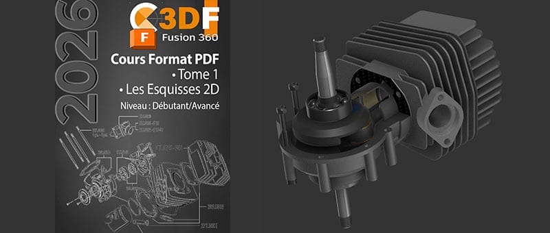 Aperçu du guide PDF moteur Fusion 360